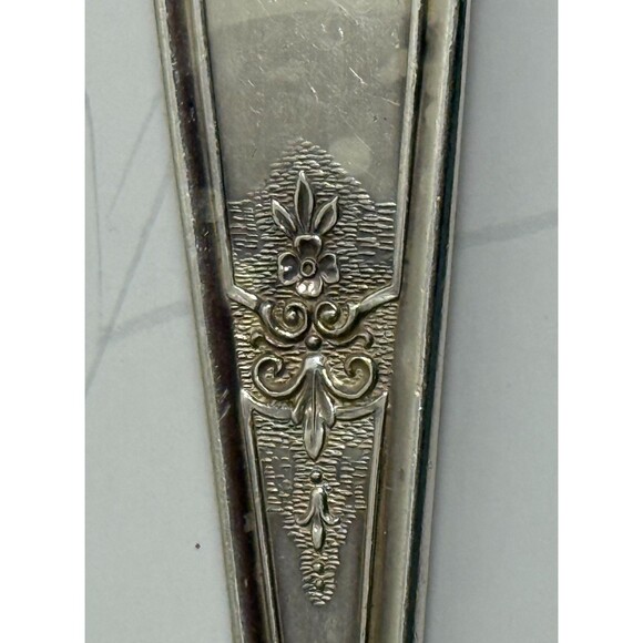 Lot 3 1847 Rogers Bros Silver Plated Serving Spoons Victorian Vintage Flatware‎ - Picture 5 of 5